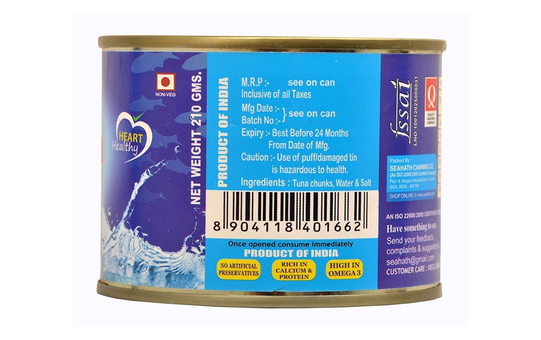 Oceans Secret Tuna Chunks In Brine    Tin  210 grams